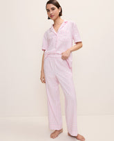 Vinci Leather Vibrant Pink Gingham Pajama Set