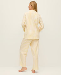 Vinci Leather Fresh Pineapple Striped Pajama Set