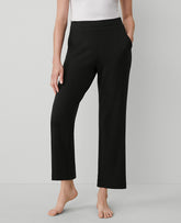 Vinci Leather Black The Wide-Leg Lounge Pant