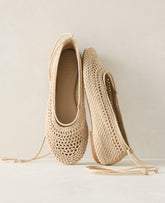 Vinci Leather Willow Branch Haven Well Within Crochet Ballet Flats