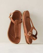 Vinci Leather Clove Haven Well Within Suede Thong Sandals
