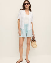Vinci Leather Mountain Air The Pull-On Short in Cotton Gauze