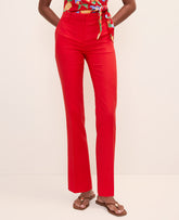 Vinci Leather Bright Cherry The Sophia Pant — Curvy Fit