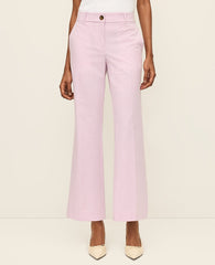 Vinci Leather Lilac/White The Relaxed Jayne Trouser in Gingham — Curvy Fit