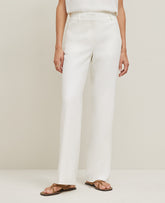 Vinci Leather Winter White The Jayne Trouser — Curvy Fit