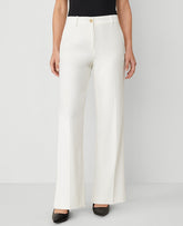 Vinci Leather Winter White The Wide-Leg Pant — Curvy Fit