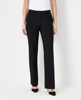 Vinci Leather Core Black The Trouser in Seasonless Stretch — Curvy Fit