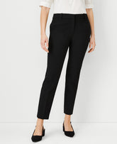 Vinci Leather Black The Ankle Pant In Bi-Stretch — Curvy Fit