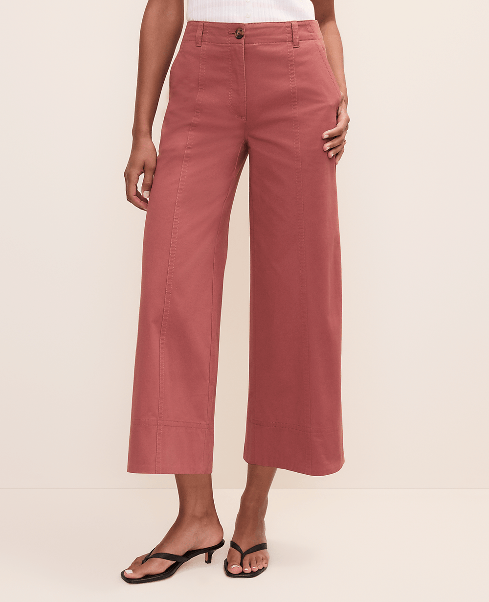 Ann Taylor Terra Toscana Petite Weekend Wide-Leg Ankle Pant