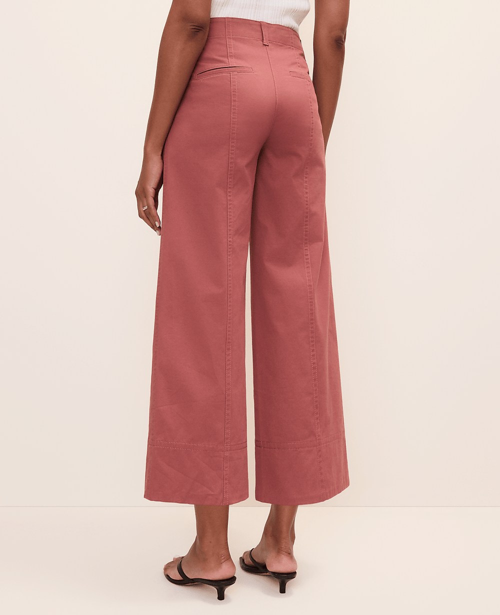 Ann Taylor Terra Toscana Petite Weekend Wide-Leg Ankle Pant