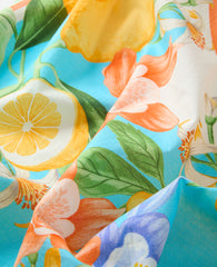 Ann Taylor White Lemon Floral Print Scarf