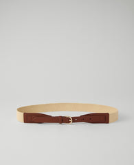 Ann Taylor Cherry Brown Skinny Straw Belt