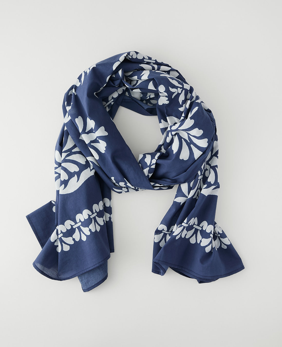 Ann Taylor Daydream Blue Floral Scarf