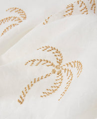 Ann Taylor Winter White Palm Tree Scarf