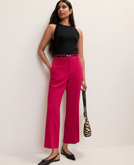 Ann Taylor Granita The Flare Ankle Pant in Fluid Crepe