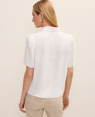 Ann Taylor Winter White Button Down Shirt