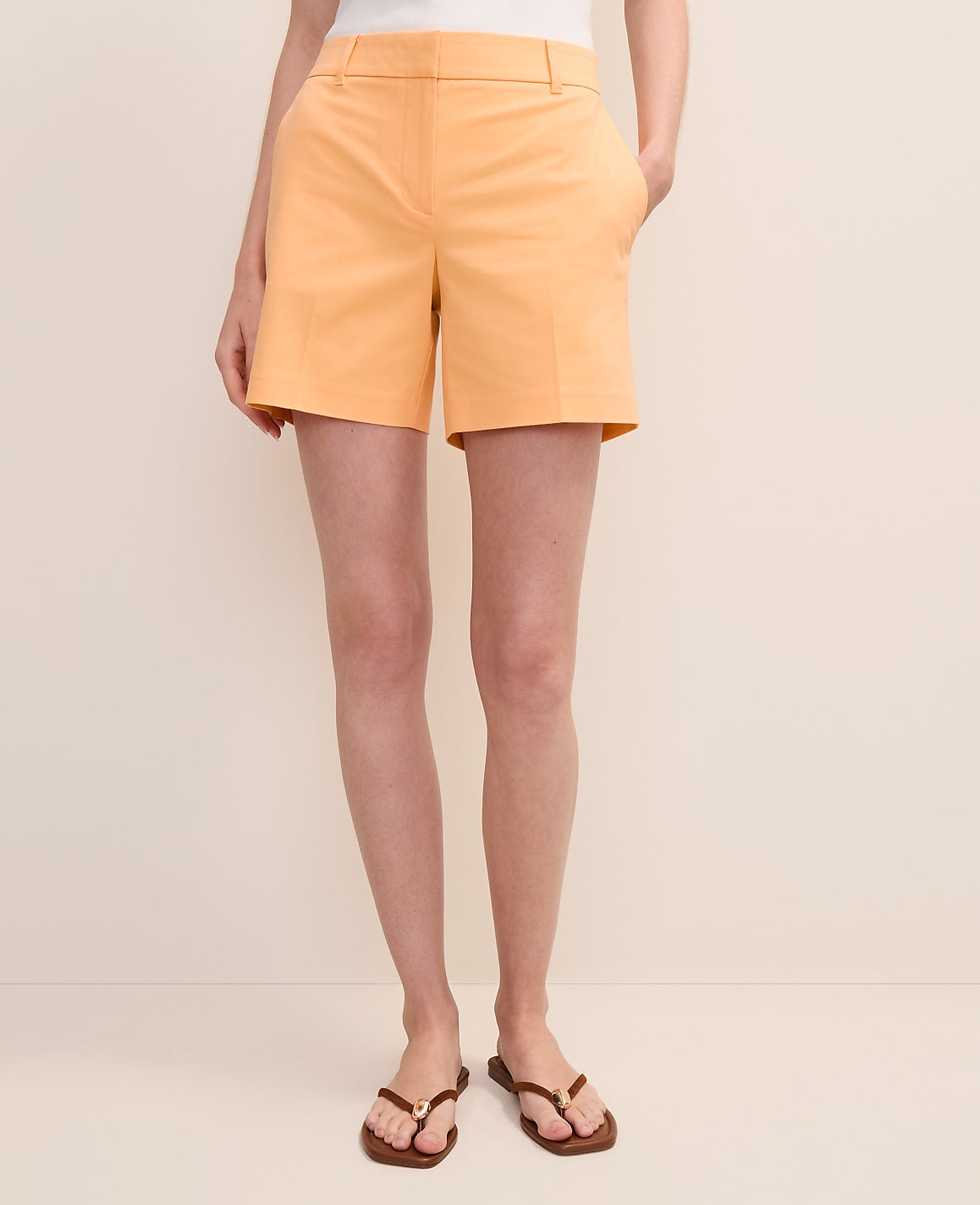 Ann Taylor Tropical Papaya The Mid Short