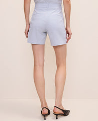 Ann Taylor Ocean Oasis Stripe The Mid Short in Seersucker