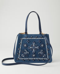 Ann Taylor Night Sky Beaded Crossbody Bag
