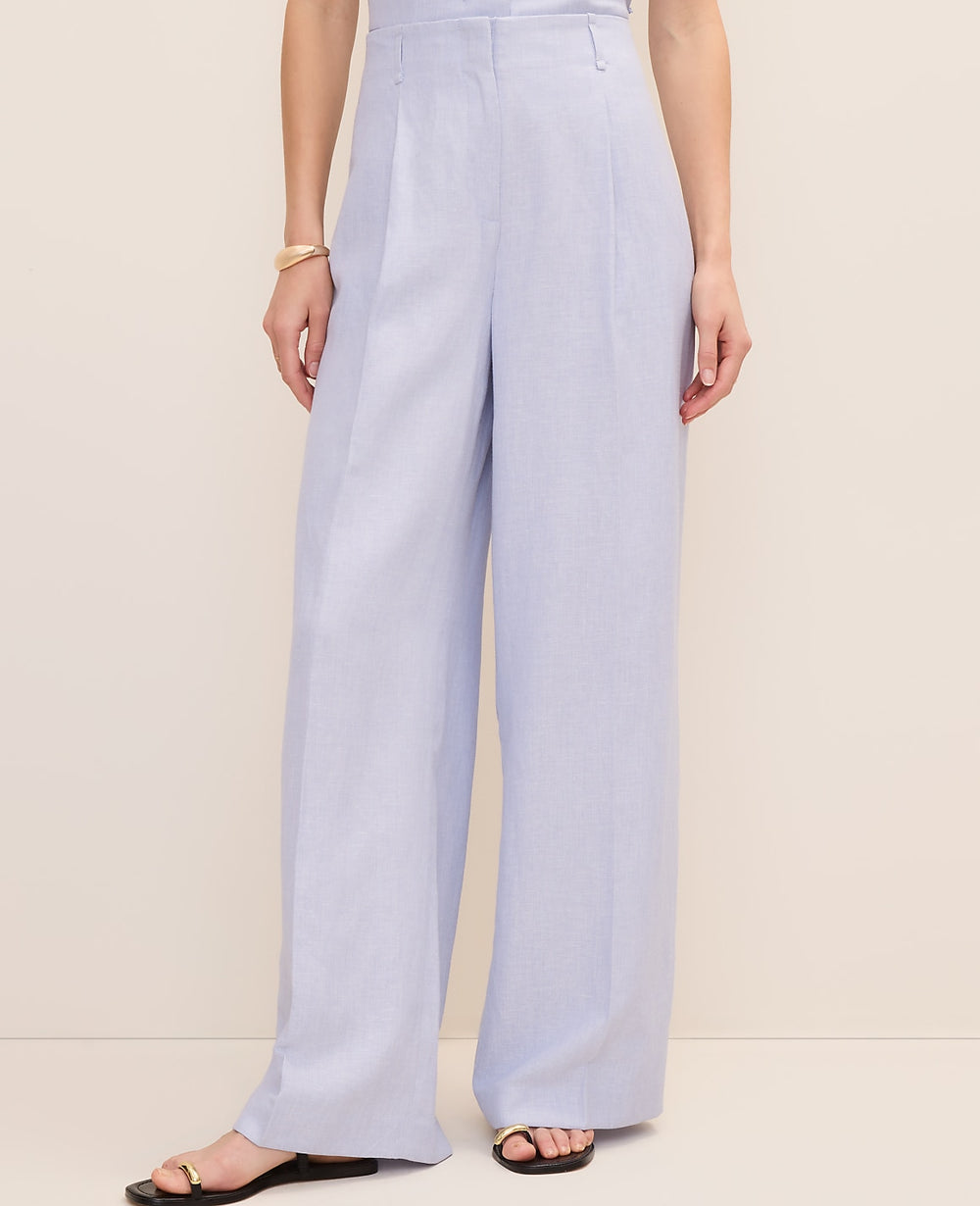 Ann Taylor Deep Wisteria Pleated Wide-Leg Pant