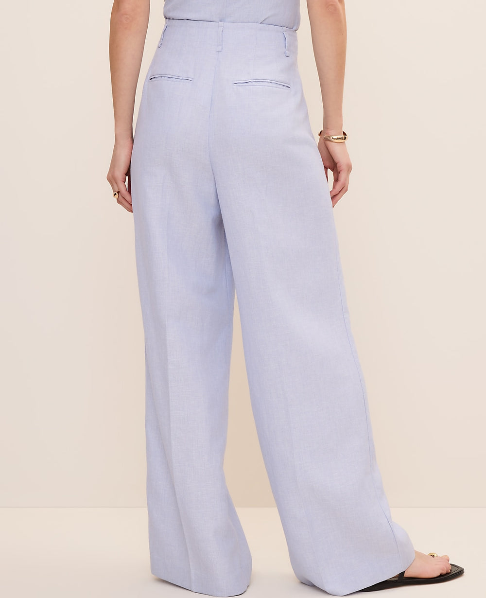 Ann Taylor Deep Wisteria Pleated Wide-Leg Pant