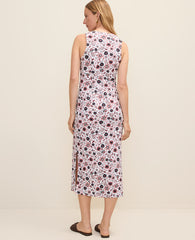 Ann Taylor Night Sky Weekend Floral Tie Waist Sheath Dress