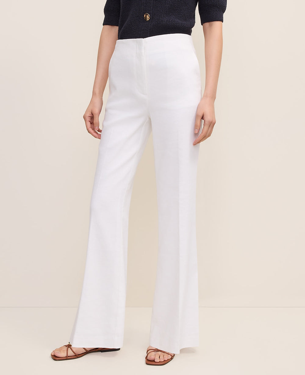 Ann Taylor White The Linen Trouser