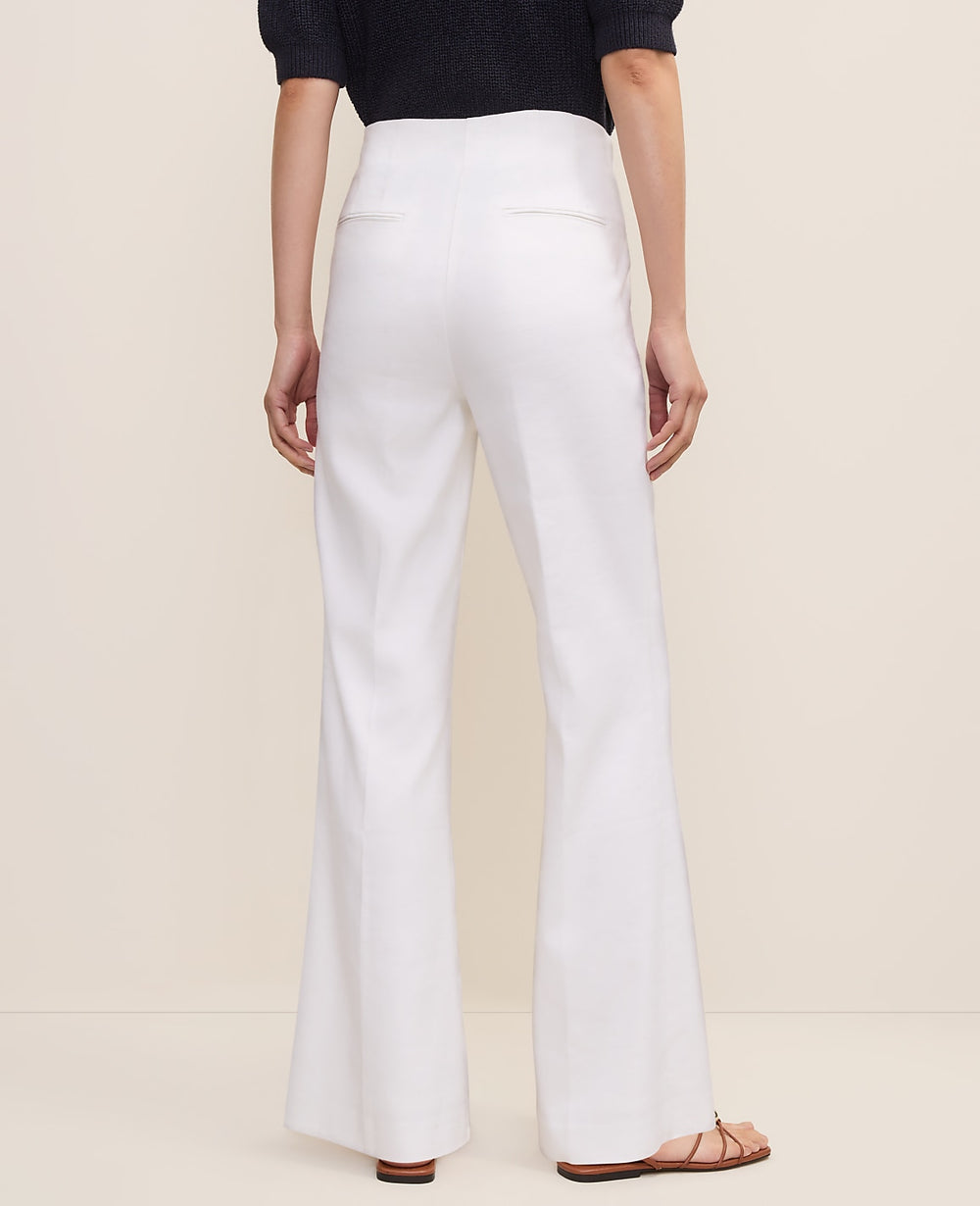 Ann Taylor White The Linen Trouser