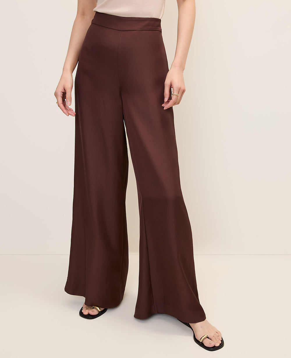 Ann Taylor Rich Walnut The Statement Palazzo Pant