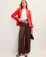 Ann Taylor Rich Walnut The Statement Palazzo Pant