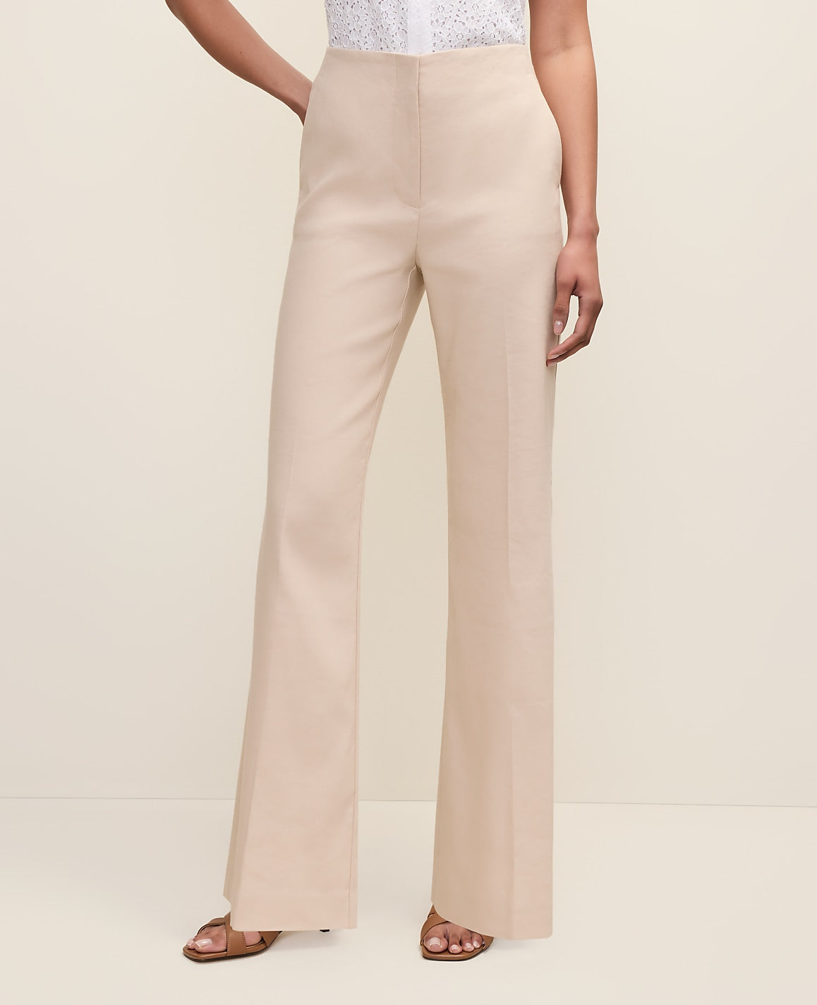 Ann Taylor Sail Cloth The Linen Trouser
