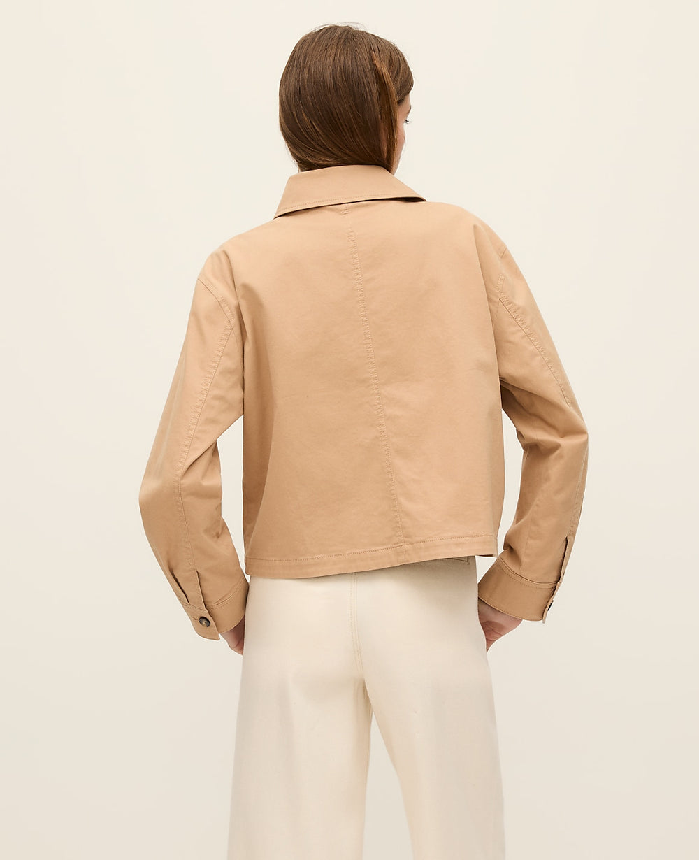 Ann Taylor Cafe Au Lait Weekend Shirt Jacket