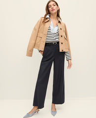 Ann Taylor Cafe Au Lait Weekend Shirt Jacket