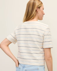 Ann Taylor Feather The Short Sleeve Crew Neck Jacket in Tweed