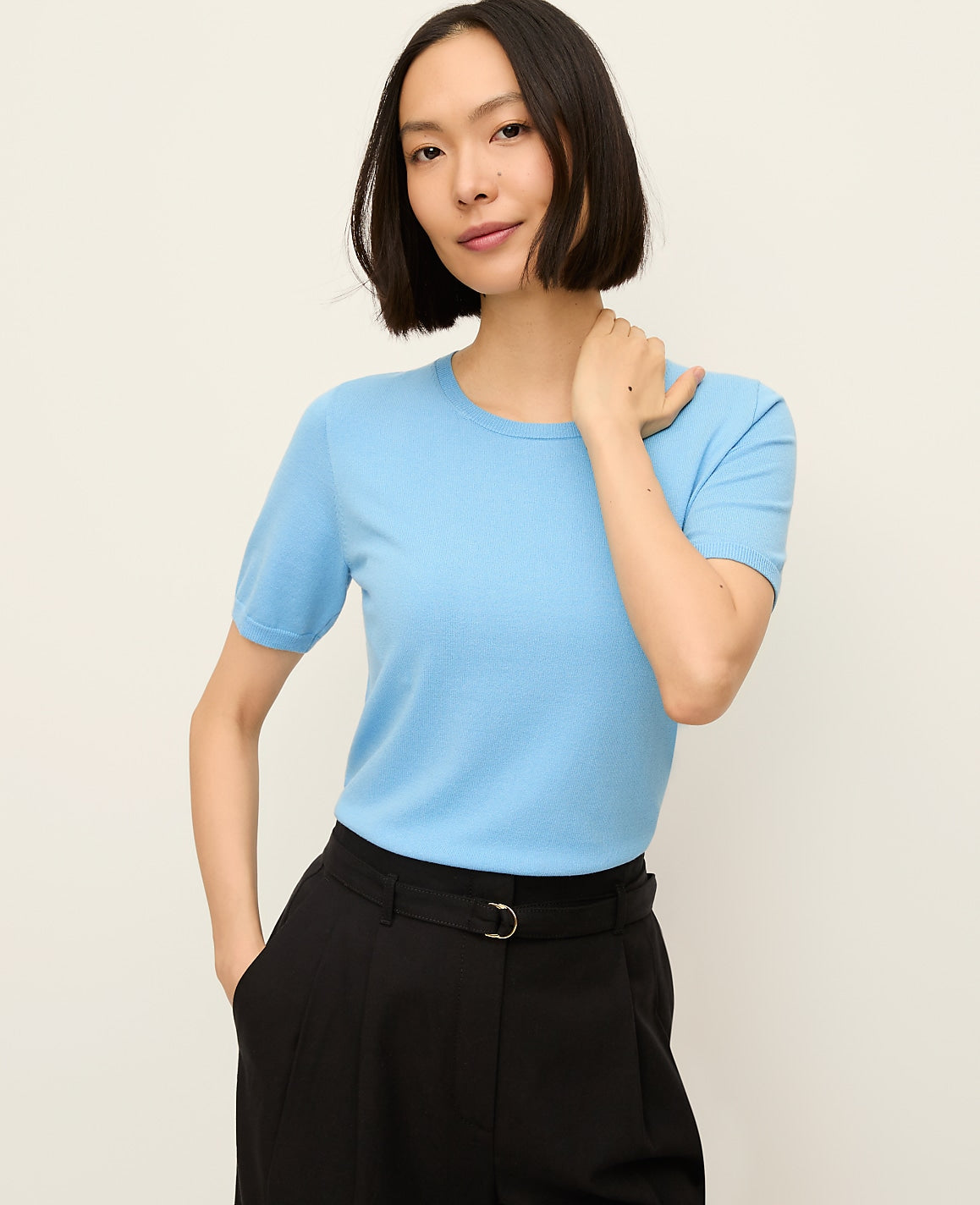 Ann Taylor Sky Gazing Easy Sweater Tee