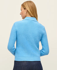 Ann Taylor Sky Gazing Textured Stitch Sweater Jacket