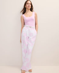 Ann Taylor White - Pirouette The Pleated Floral Pant