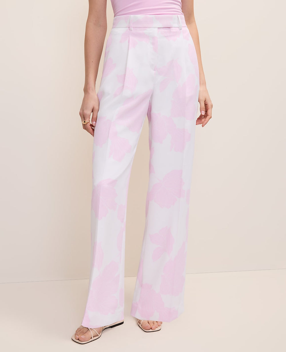 Ann Taylor White - Pirouette The Pleated Floral Pant