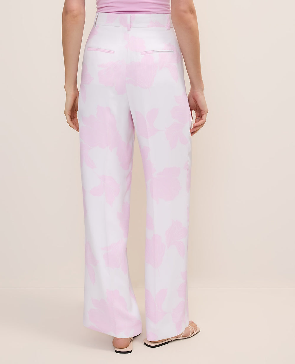 Ann Taylor White - Pirouette The Pleated Floral Pant
