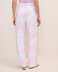 Ann Taylor White - Pirouette The Pleated Floral Pant