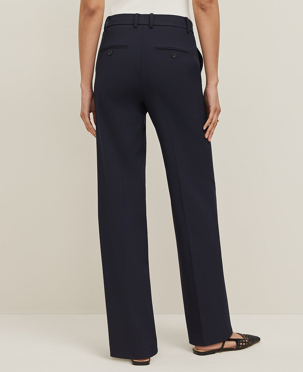 Ann Taylor Deep Navy Sky The Trouser in Seasonless Stretch