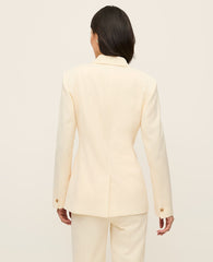 Ann Taylor Almond Oil The Fitted Long Blazer