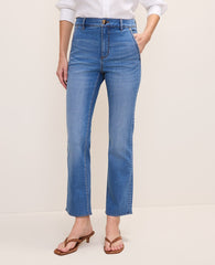 Ann Taylor Venice Blue Medium The Cropped Boot Jean