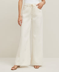 Ann Taylor Ivory The Drawstring Slouchy  Jean
