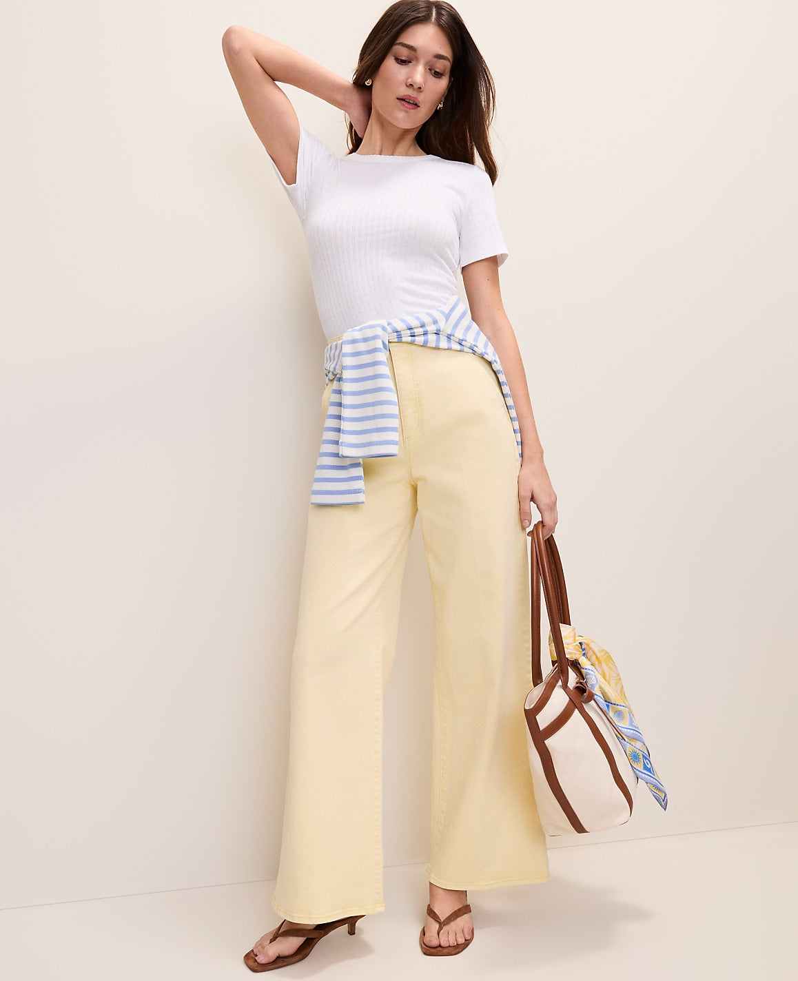 Ann Taylor Lemon Pavlova The Denim Trouser