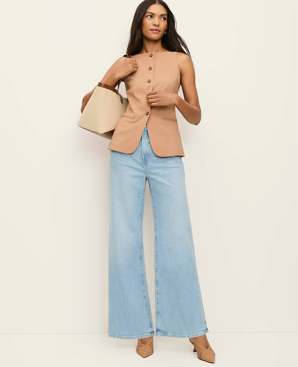 Ann Taylor Light Wash Indigo The Denim Trouser