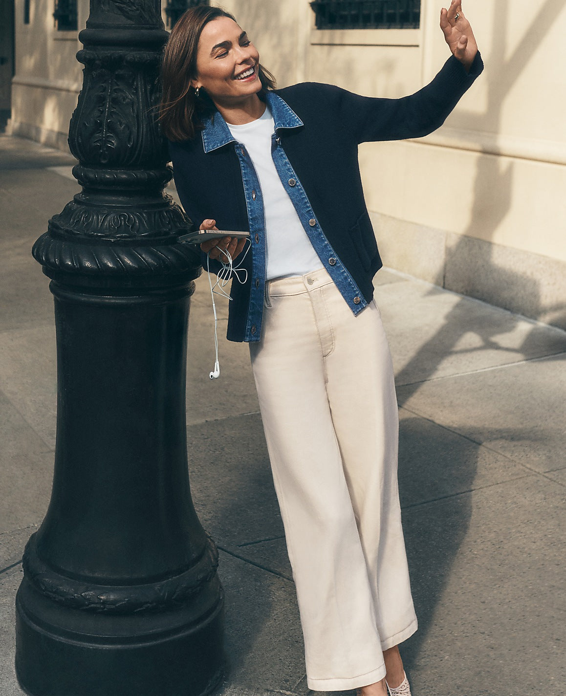 Ann Taylor Ivory Weekend Trouser Jean