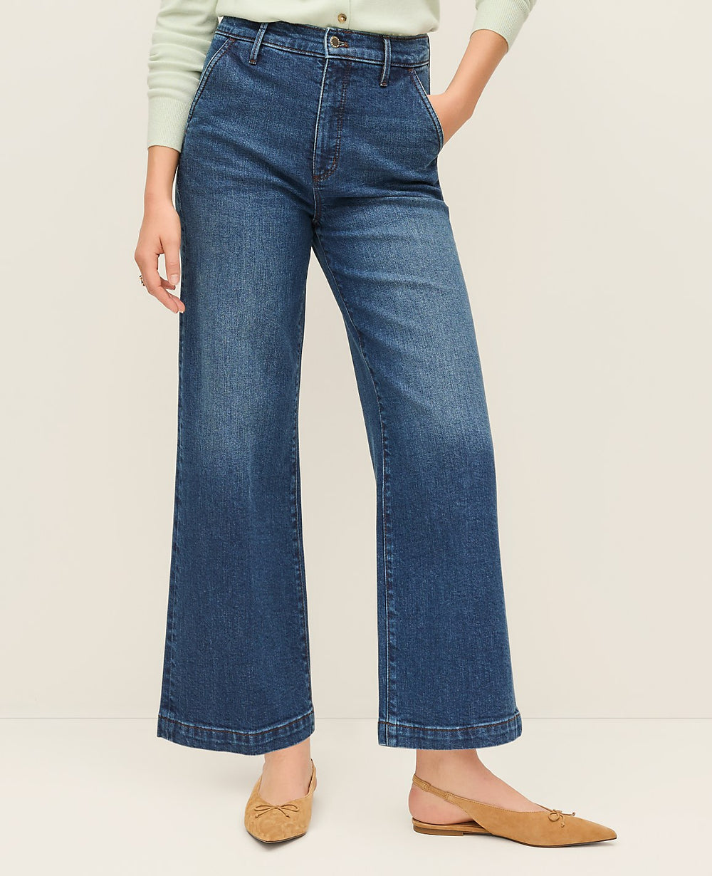 Ann Taylor Luxe Indigo Wash The Trouser Jean