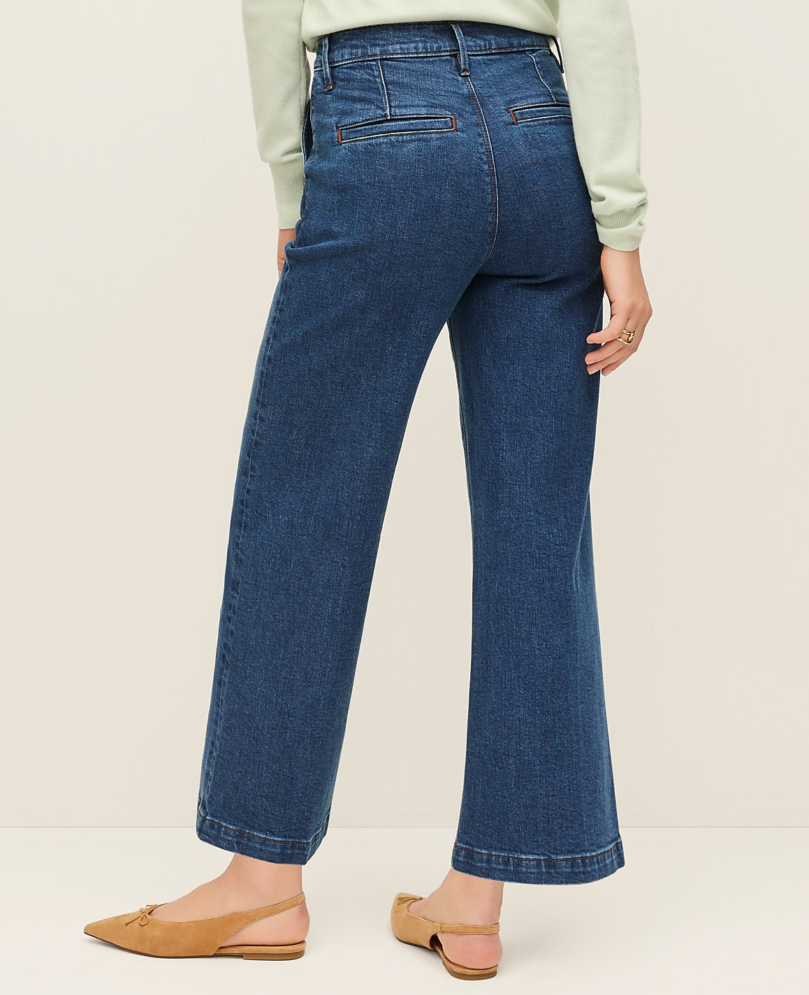 Ann Taylor Luxe Indigo Wash The Trouser Jean