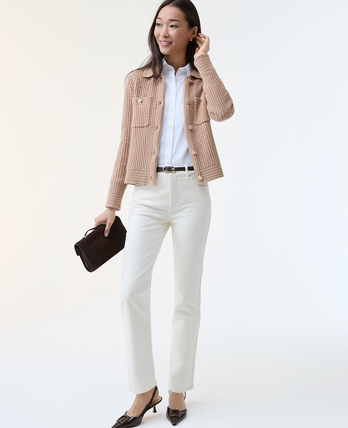 Ann Taylor Ivory The Slim Jean